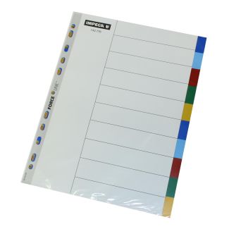 Register Imgega A4 10 faner i farver