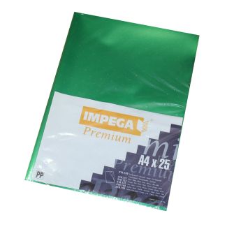 Plastic chartek Impega A4 25 stk grønne