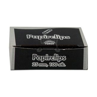 Relief Papirclips, 25 mm Metal (100 stk)