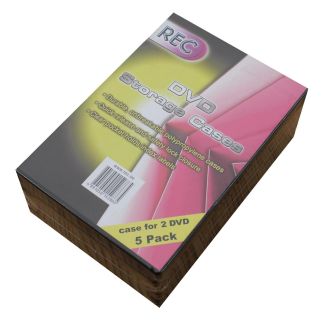 Rec Dvd box til 2 stk Dvd 5 pack