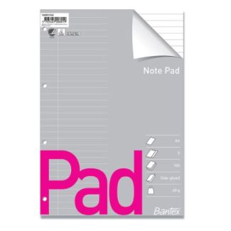 Bantex note pad A4 linieret blok pk á 5 stk