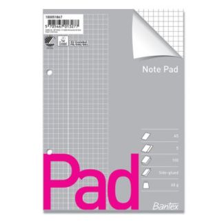 Bantex note pad A4 ternet blok pk á 5 stk