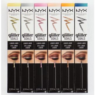 NYX glitter goals eyeliner liquid GGLEL03 quartzy 4ml