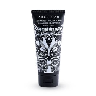 Archiman 3 in 1 cleansing gel face body and hair 100ml