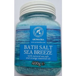 Aromatika bath salt sea breeze with natural sea salt and orange essential oil 400g