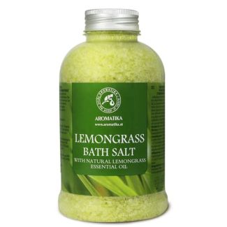 Aromatika lemongrass bath salt 600g