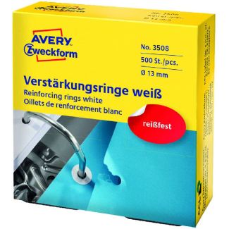 Avery zweckform hulforstærkere ø13mm 500 stk. 3508