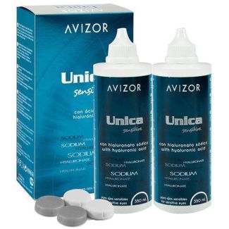 Avizor unica sensitive sodium hyaluronate with hyaluronic acid 2 x 350ml