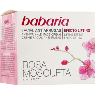 Babaria facial hidratante moisturising face cream SPF15 rosa mosqueta 50ml (dato)