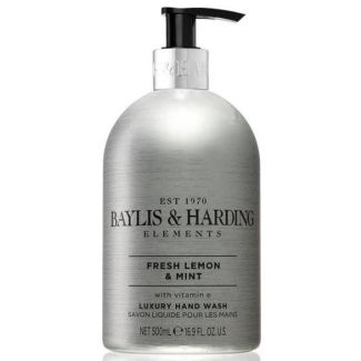 Baylis & harding elements luxury hand wash with vitamin e fresh lemon & mint 500ml