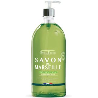BeauTerra france savon de marseille liquid soap menthe citron 300ml