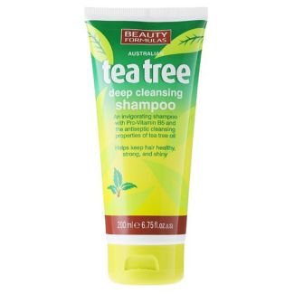 Beauty formulas tea tree deep cleansing shampoo 200ml