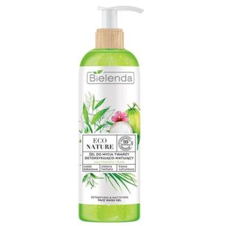 Bielenda eco nature detoxifying & mattifying face wash gel 200g