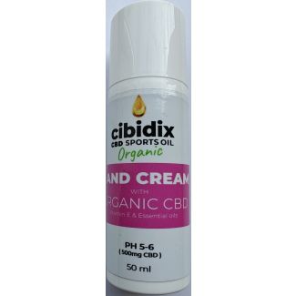 Cibidix CBD sports oil organic hand cream with organic CBD 50ml
