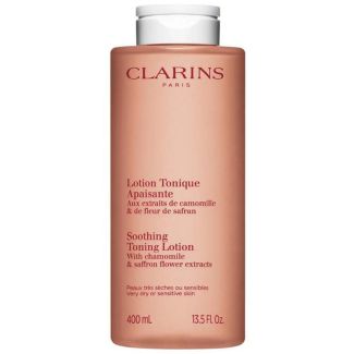 Clarins paris soothing toning lotion with chamomile & saffron flower extracts very dry and sensitive skin 400ml