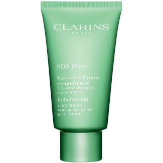 Clarins paris SOS pure rebalancing clay mask with alpine willow herb extract 75ml