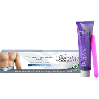 Deepline hair removal cream for man body & delicate parts white musk perfume 150ml