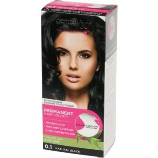 Derma v10 permanent hair colour 0.1 natural black