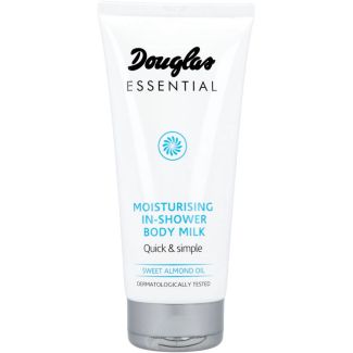 Douglas essential moisturising in-shower body milk sweet almond oil 200ml