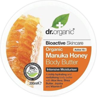 Dr. Organic bioactive skincare organic manuka honey body butter intensive moisturiser 200ml