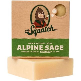 Dr. Squatch men's natural soap alpine sage cypress & sage oil zero grit 141.7g