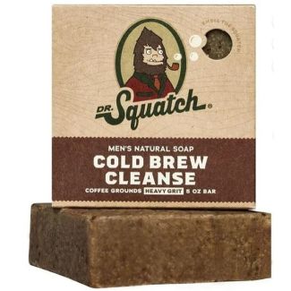 Dr. Squatch men's natural soap cold brew cleanse coffee grounds heavy grit 141.7g