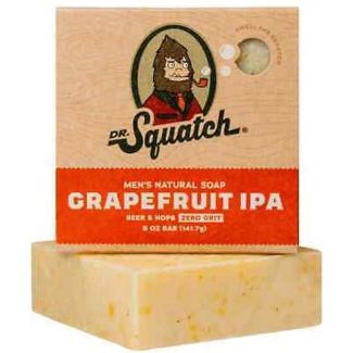 Dr. Squatch men's natural soap grapefruit ipa beer & hops zero grit 141.7g