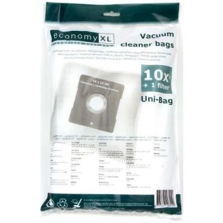 Economy XL vacuum cleaner bags uni-bag 10 x 11cm 10 poser + 1 filter