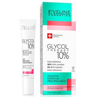 Eveline cosmetics glycol therapy 10% acid peeling treatment 20ml (dato)