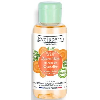 Evoluderm paris healthy-glow beauty oil with carrot oil 100ml