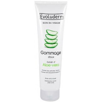 Evoluderm paris soin du visage gommage doux gentle scrub aloe vera extract 150ml