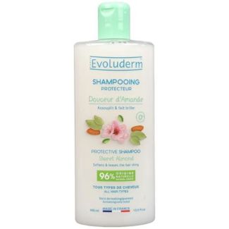 Evoluderm protective shampoo sweet almond all hair types 400ml