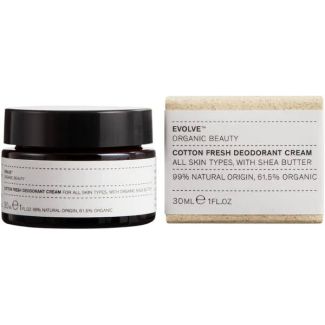Evolve organic beauty cotton fresh deodorant cream 30ml (dato)