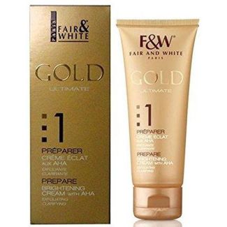 Fair and white paris gold ultimate prepare brightening cream with AHA 75ml