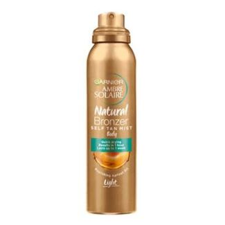 Garnier ambre solaire natural bronzer self tan mist body apricot oil light 150ml