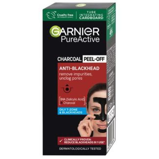 Garnier pureactive charcoal peel-off anti-blackhead 50ml