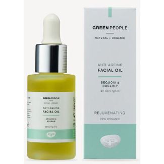 Green people rejuvenating anti-aging facial oil sequoia & rosehip for all skin types 30ml