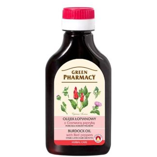 Green pharmacy burdock oil with red peppers stimulates hair growth 100ml