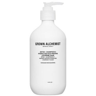 Grown alchemist detox shampoo 0.1 hydrolyzed silk protein lycopene sage 500ml