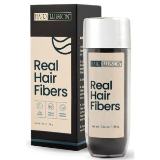 Hair illusion real hair fibers H138G black 38g