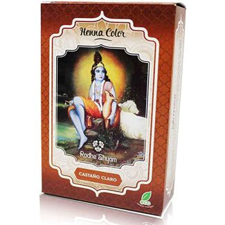 Henna color organico radhe shyam dark brown 100g