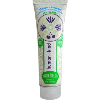 Human+kind skincare with a conscience shampoo + bodywash apple & herbs 250ml