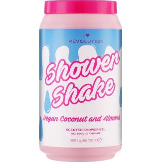 I love revolution shower shake vegan coconut and almond scented shower gel 320ml 
