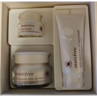 Innisfree white peony tone-up cream special set - 3 dele