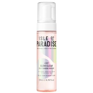Isle of paradise light glow clear self-tanning mousse 200ml