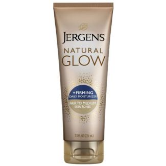 Jergens natural glow + firming daily moisturizer fair to medium skin tones 221ml