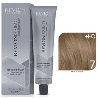 Revlon professional revlonissimo colorsmetique ker-ha complex permanent hair color 7 medium blonde 60ml