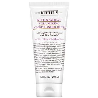 Kiehl's rice & wheat volumizing conditioning rinse with lightweight proteins and rice bran oil 200ml