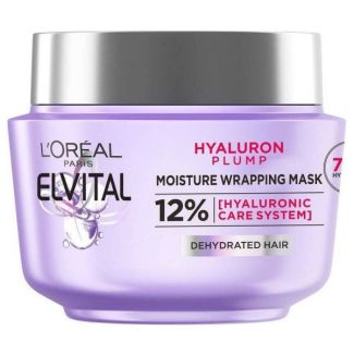 L'oréal paris elvital hyaluron plump moisture wrapping mask 12% dehydrated hair 300ml