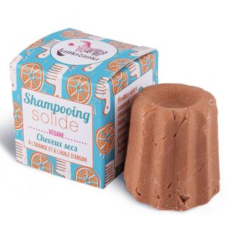 Lamazuna shampooing solide cheveux secs a l'orange et a l'huile d'argan 55ml